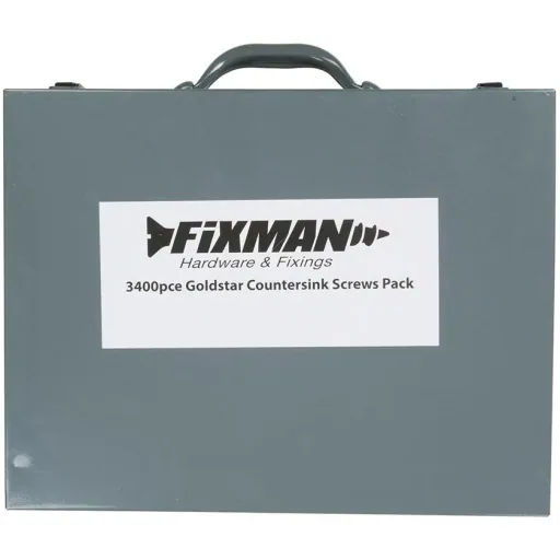 Fixman Goldstar Senkkopfschrauben Sortiment 3400 Stück