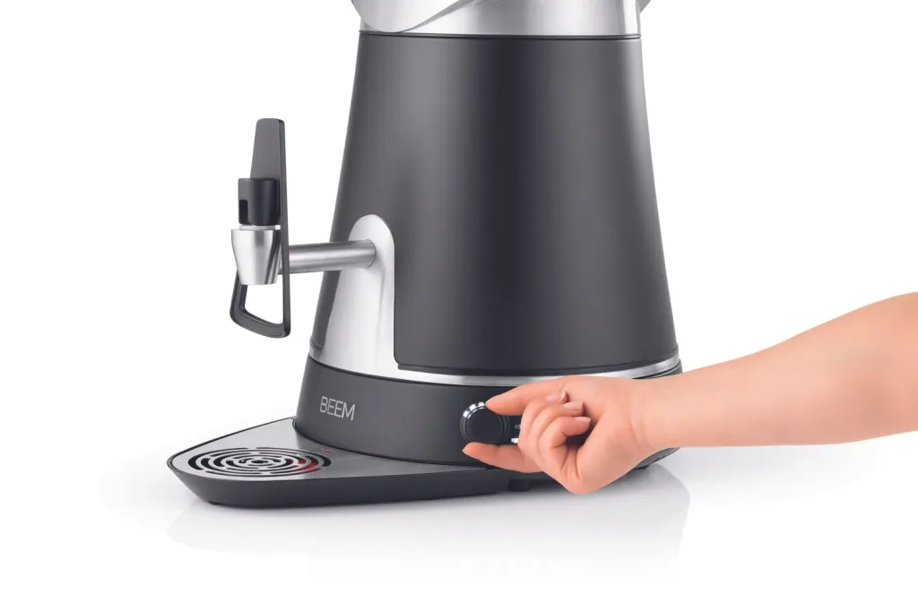 Samowar mit Teekocher, Russischer Teekessel Elektrisch - Amira, Induktions-Model, Schwarz, 10L