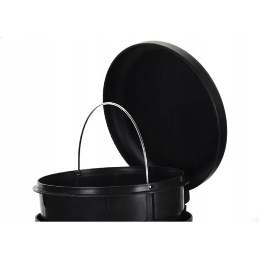 Excellent Houseware Treteimer - Abfalleimer mit Pedal - 30 L - 30 x 64 cm - Schwarz
