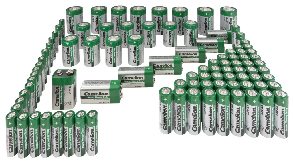 Zink-Kohle-Batterien 98-teiliges Sparset