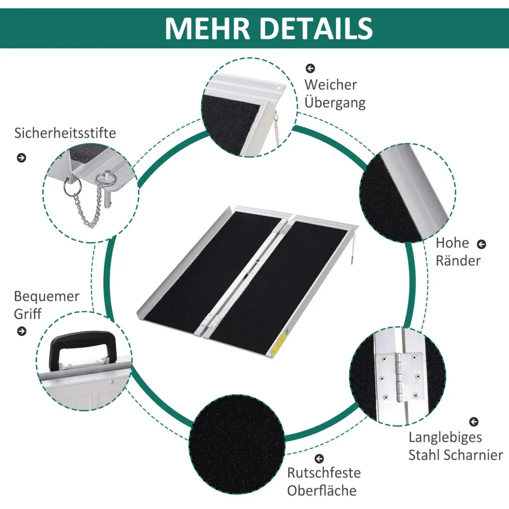 Rollstuhlrampe faltbar