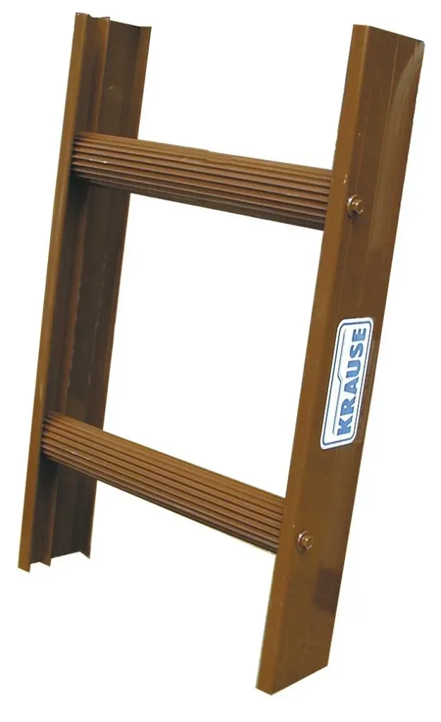 Dachleiter, 14 Sprossen, Holz - Breite 37 cm, Länge 395 cm