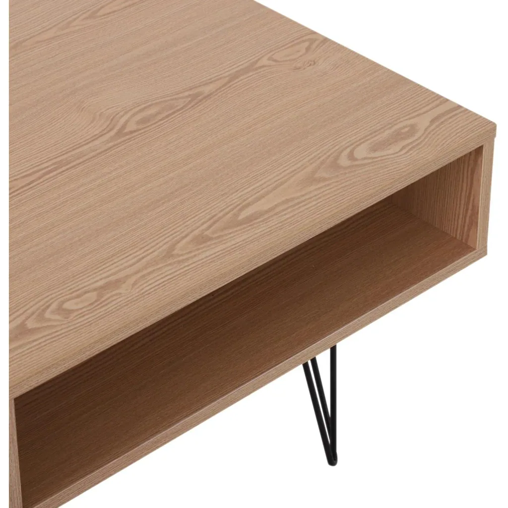 Couchtisch Beistelltisch Sofatisch Fernsehtisch Kaffeetisch mit Schublade Holz Eiche 110 x 55 x 35,5 cm
