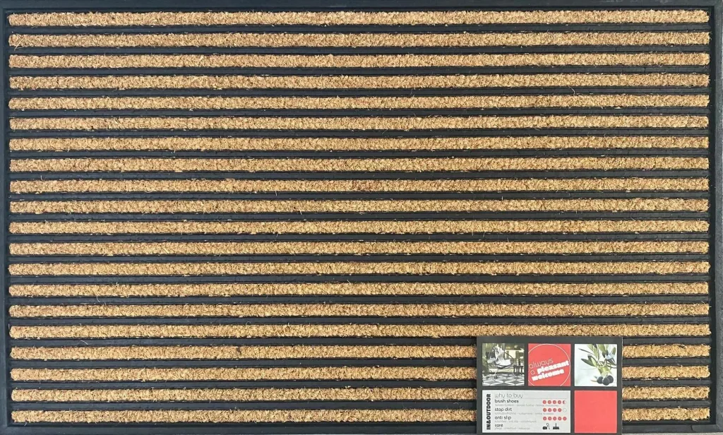 Gummi Kokosmatte Target 45 x 75 cm Naturfarben