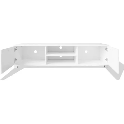 TV-Schrank 140x40,3x34,7 cm Hochglanz weiß