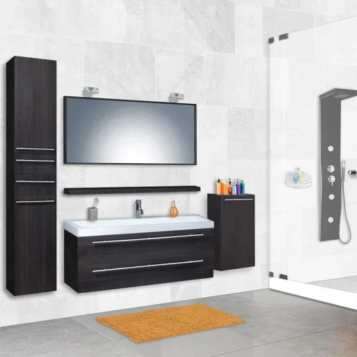 Badezimmermöbel Force 125 cm - Gris