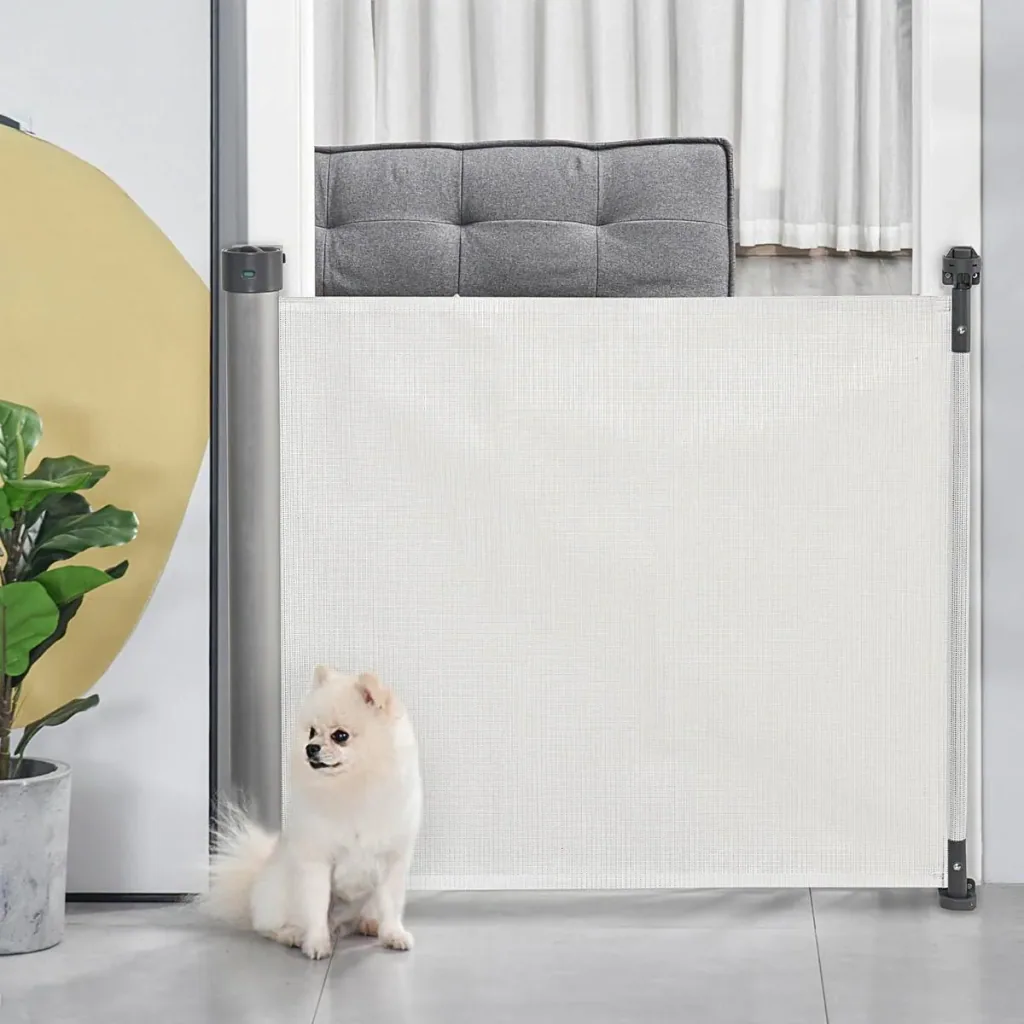 Treppenschutzgitter Ausziehbar 0-140 cm Hunde Türschutzgitter Roll Treppenschutz Türschutz Türschutzgitter ausziehbar Tr