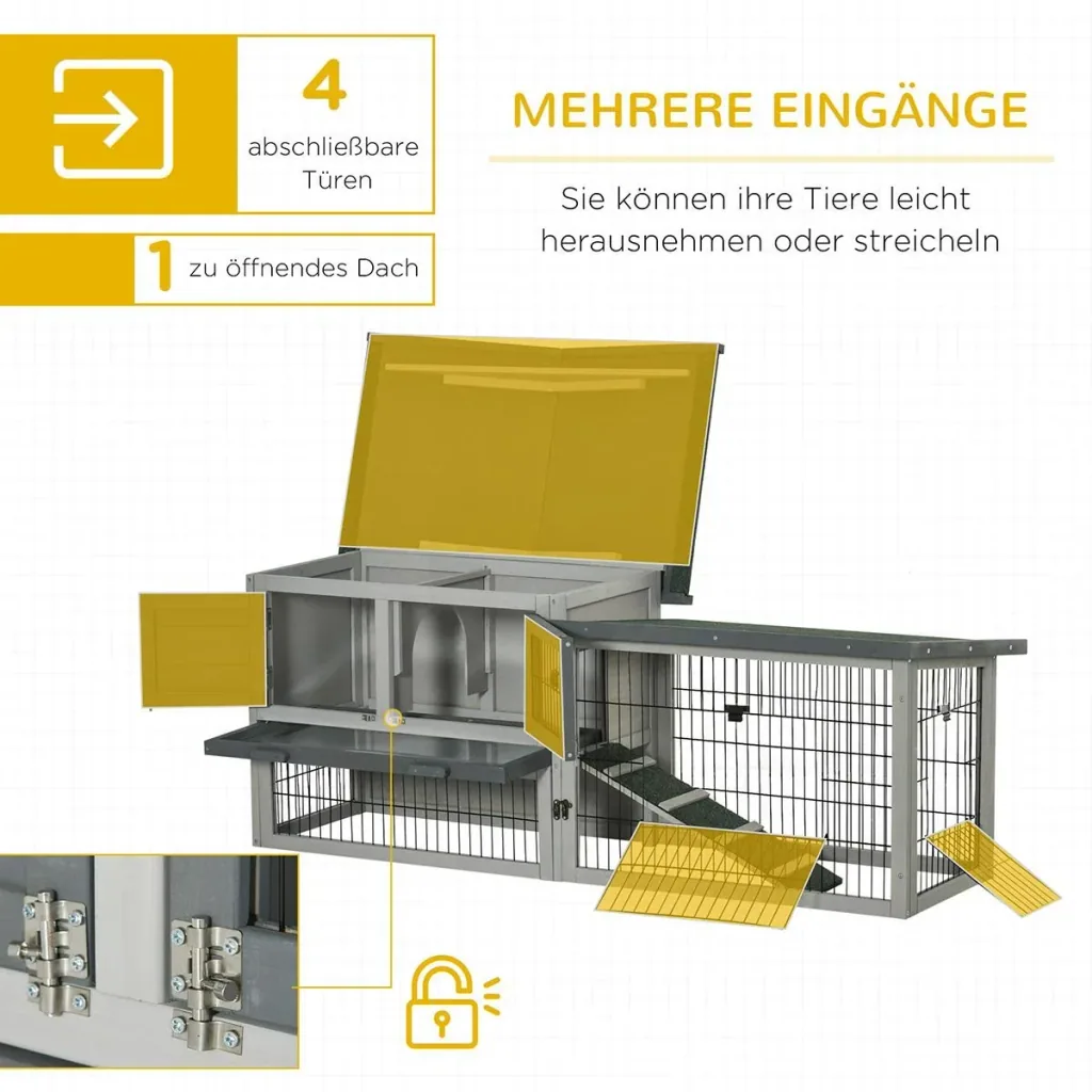 Kleintierstall für 2 Zwergkaninche