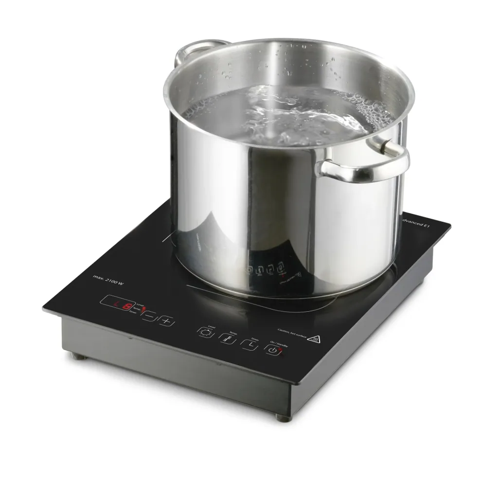 Einzelinduktionskochfeld "ProAdvanced E1", 12 Temperaturstufen, Ø 12-24 cm, 2100 Watt