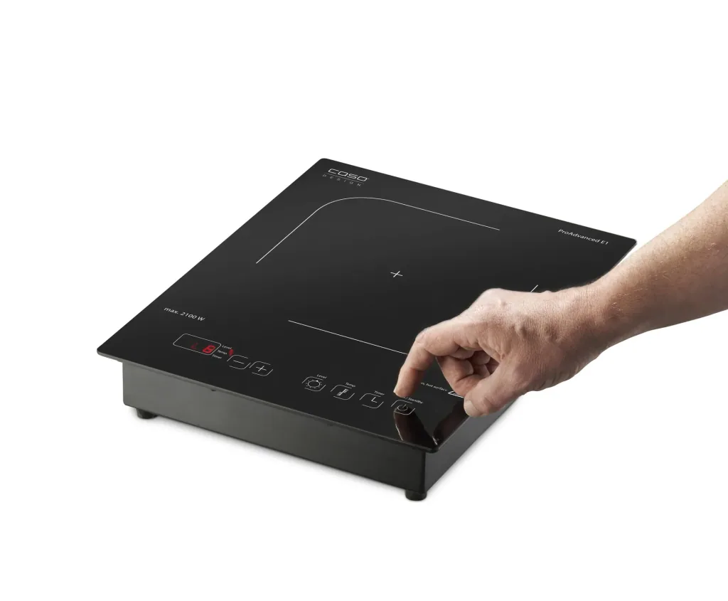 Einzelinduktionskochfeld "ProAdvanced E1", 12 Temperaturstufen, Ø 12-24 cm, 2100 Watt