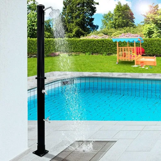 Außendusche / Gartendusche - Solar-Warmwasser 215cm