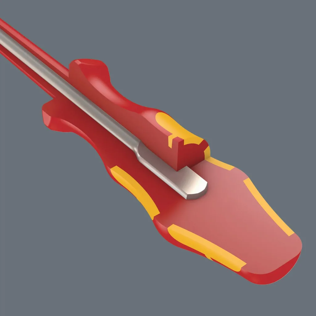 Schraubendrehersatz VDE Kraftform Plus Serie 100, reduzierter Klingen- und Griffdurchmesser, 7-teilig