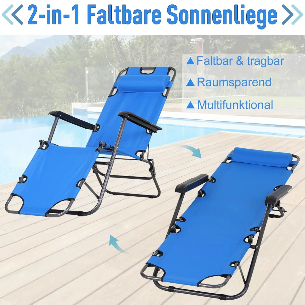 Relaxliege mit Kopfkissen