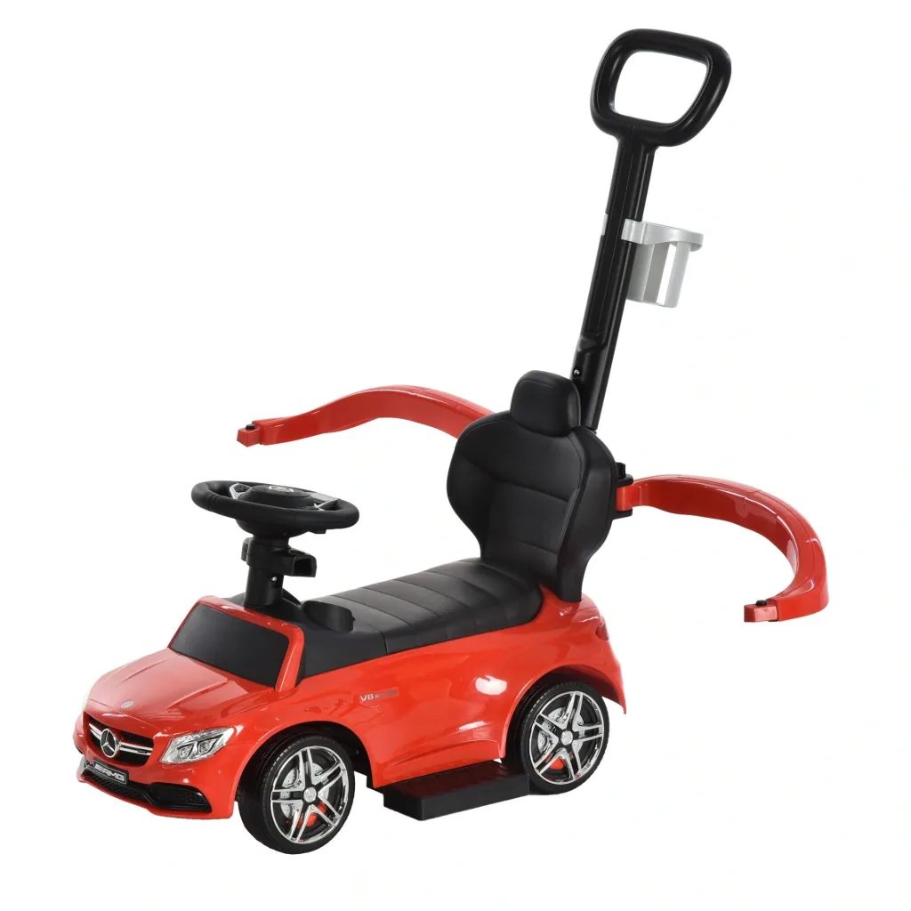 Rutschauto mit Schub- und Haltestange