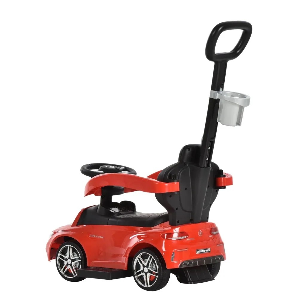 Rutschauto mit Schub- und Haltestange