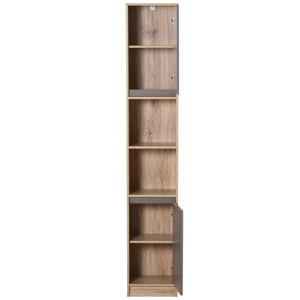 Zimmerschrank mit 2 Regalen und 2 Schränken mit Türen