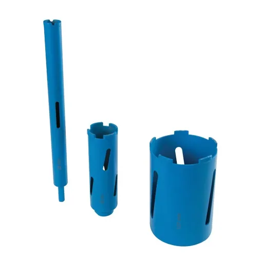 7-teiliges Diamant-Kernbohrer-Set 28, 52 und 107 mm
