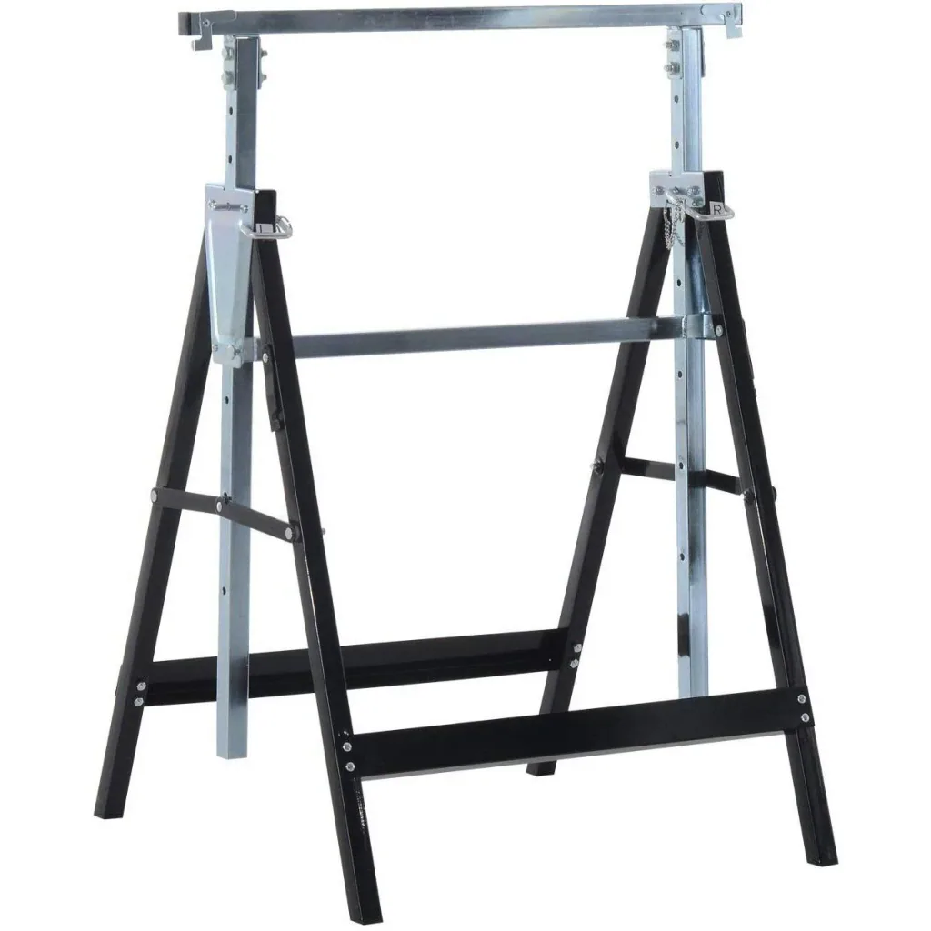 2 x Gerüstbock Unterstellbock Klappbock Stahl Schwarz