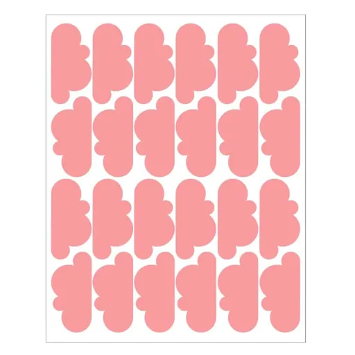 tresxics Wandsticker Wolken rot