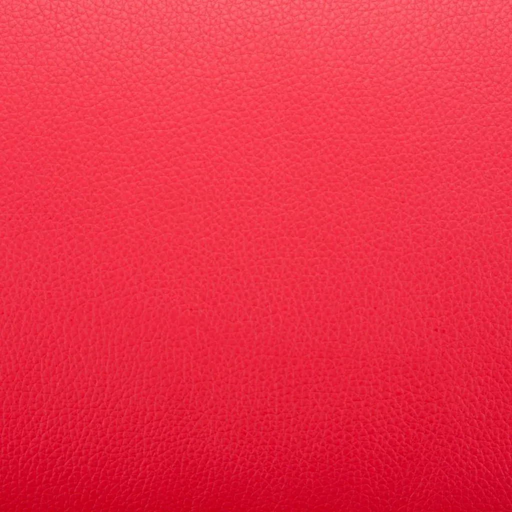 Sessel mit Fußhocker Kunstleder rot