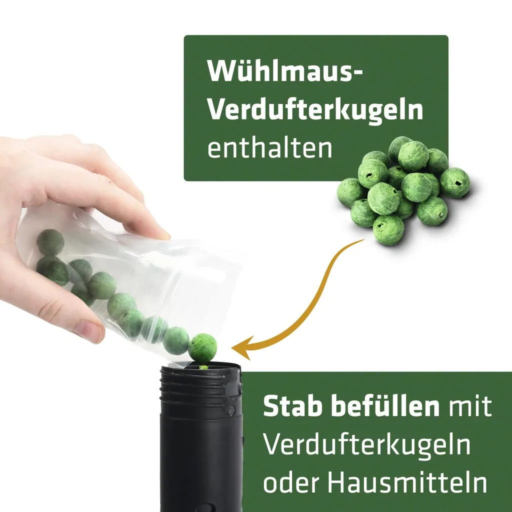Wühlmaus-Verdufter-Stab mit Duft