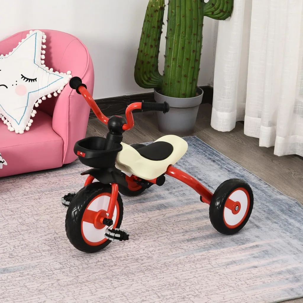 Kinderdreirad mit Korb