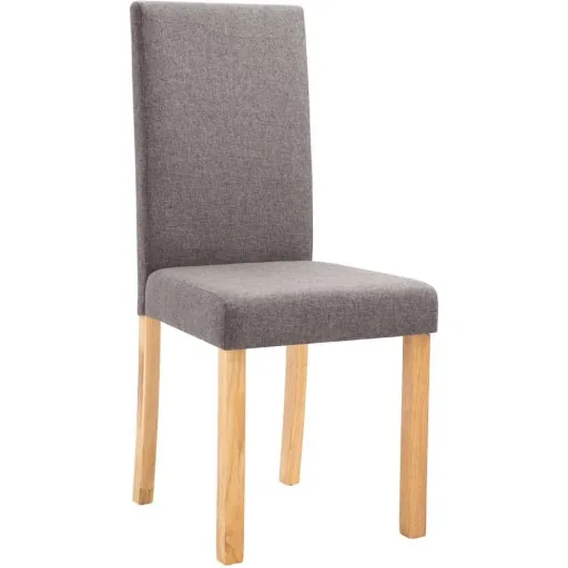Esszimmerstühle 2tlg. Stoff taupe