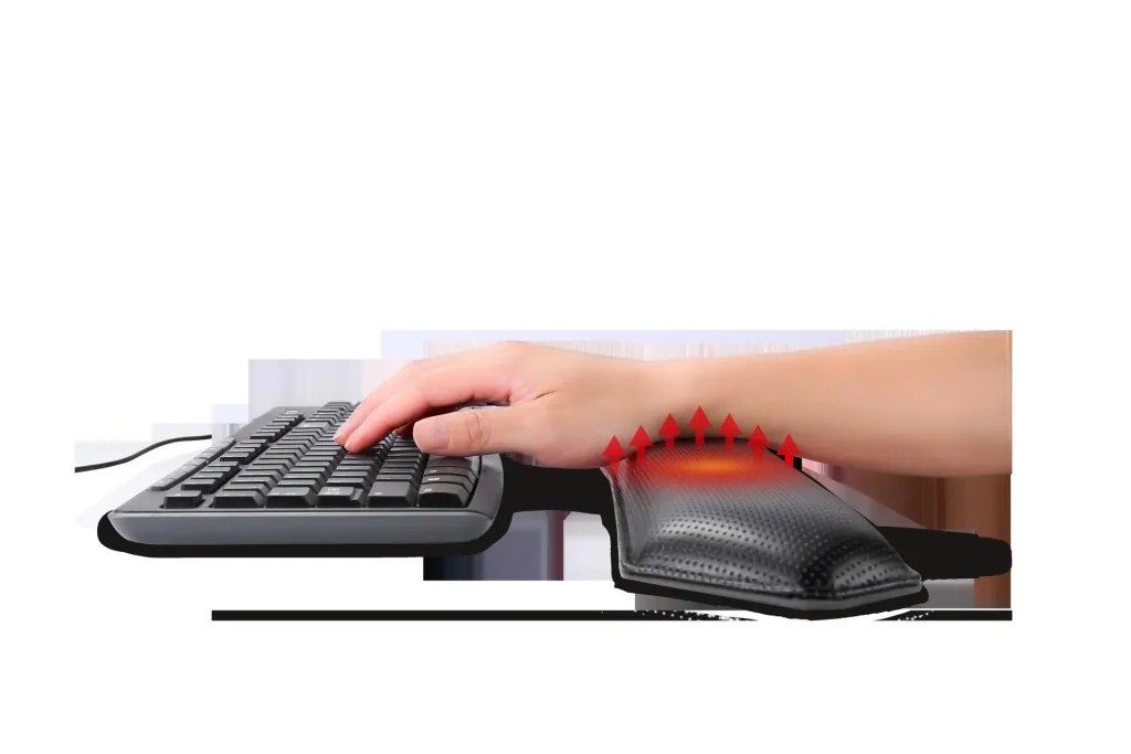Beheizte ergonomische Tastatur Handgelenkstütze