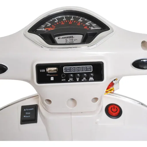 Elektro Kindermotorrad VESPA Kinderauto Weiß