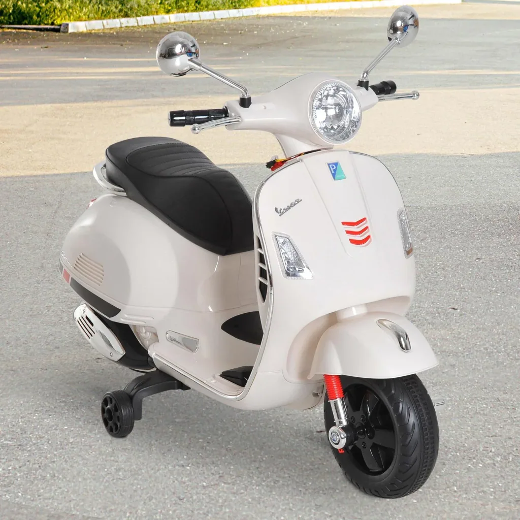Elektro Kindermotorrad VESPA Kinderauto Weiß