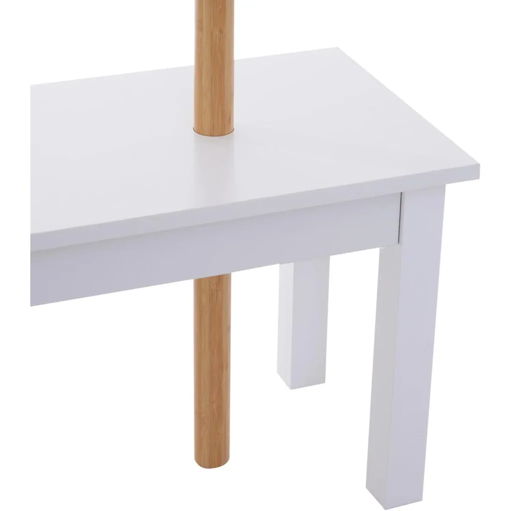 Garderobenständer Kleiderhaken Garderobe mit Sitzbank Baum-Design Zweige 6 Haken
