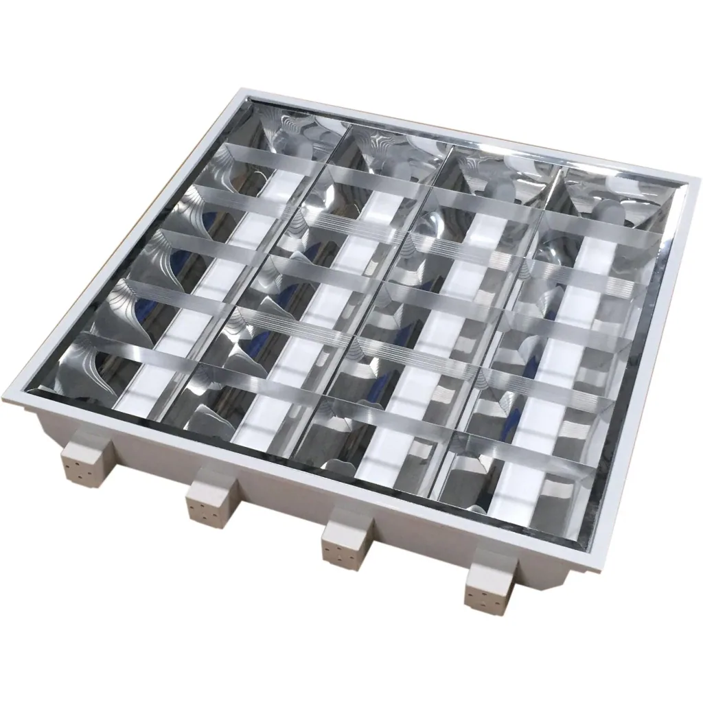 RECHTSEINbauleuchte T8 598x598mm, 4x18W