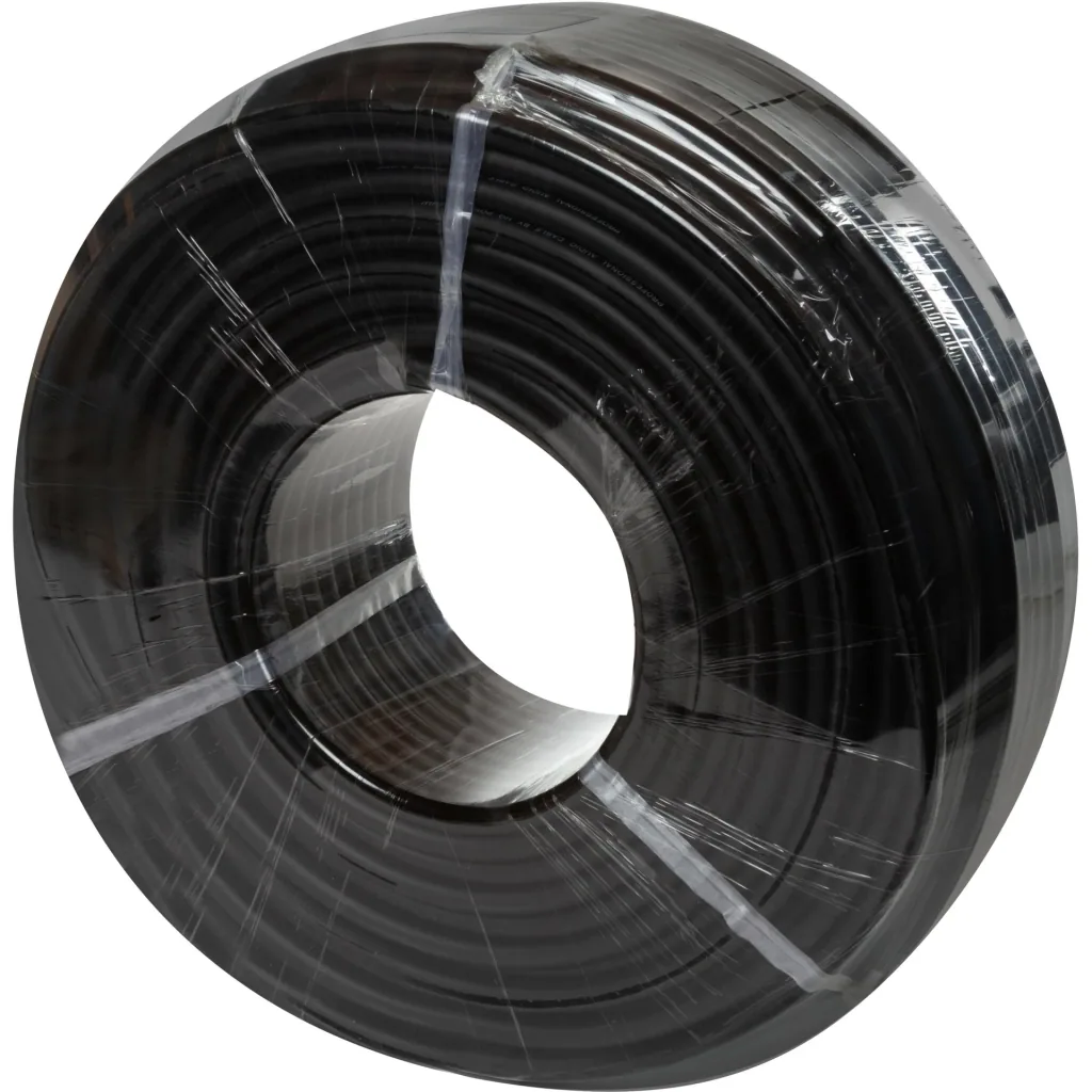 professionelles lautsprecherkabel - schwarz - 2 x 4.00 mm² - 100 m