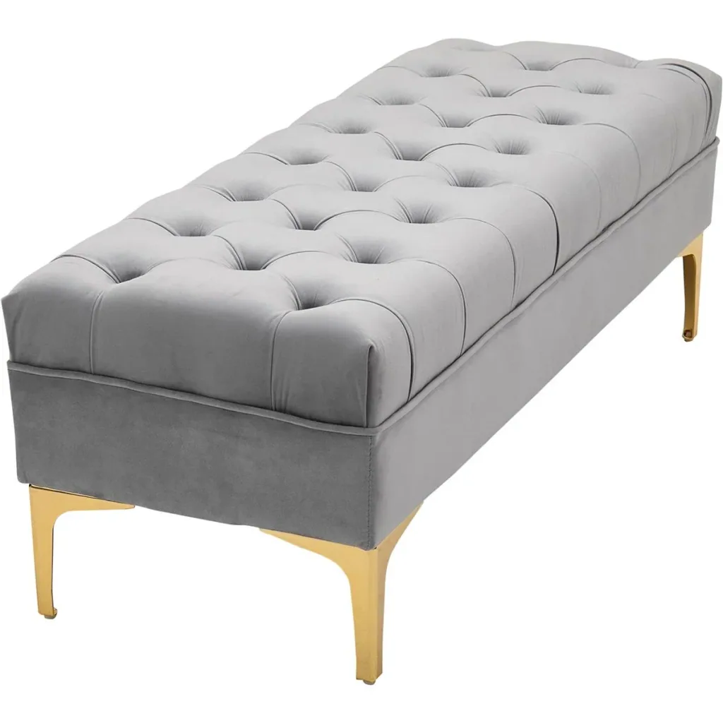 Polsterbank blau/gold