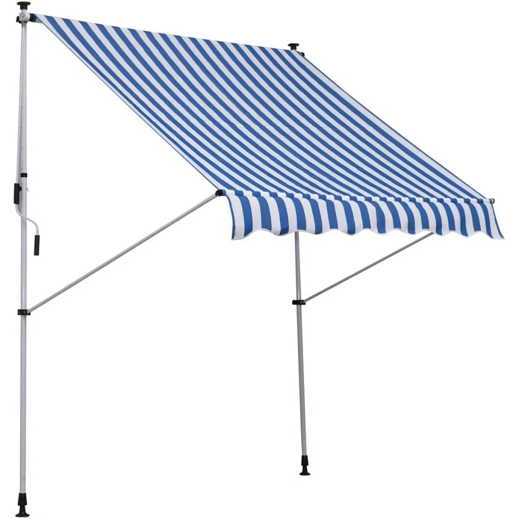 Klemmmarkise mit Handkurbel