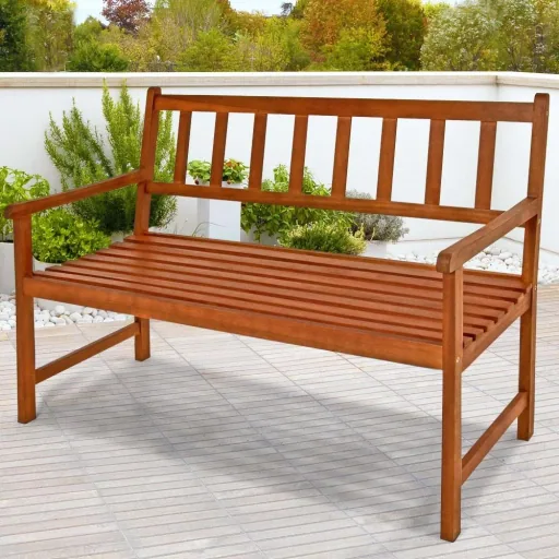 Gartenbank Kensington-Akazienholz 120x90x50-58cm