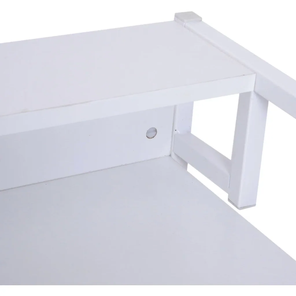 Schreibtisch PC Tisch Computertisch mit Kabeldurchlass Weiß 120 x 60 x 86,5 cm