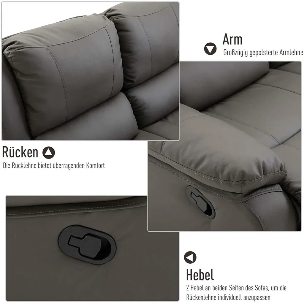 Doppelsofa mit Liegefunktion