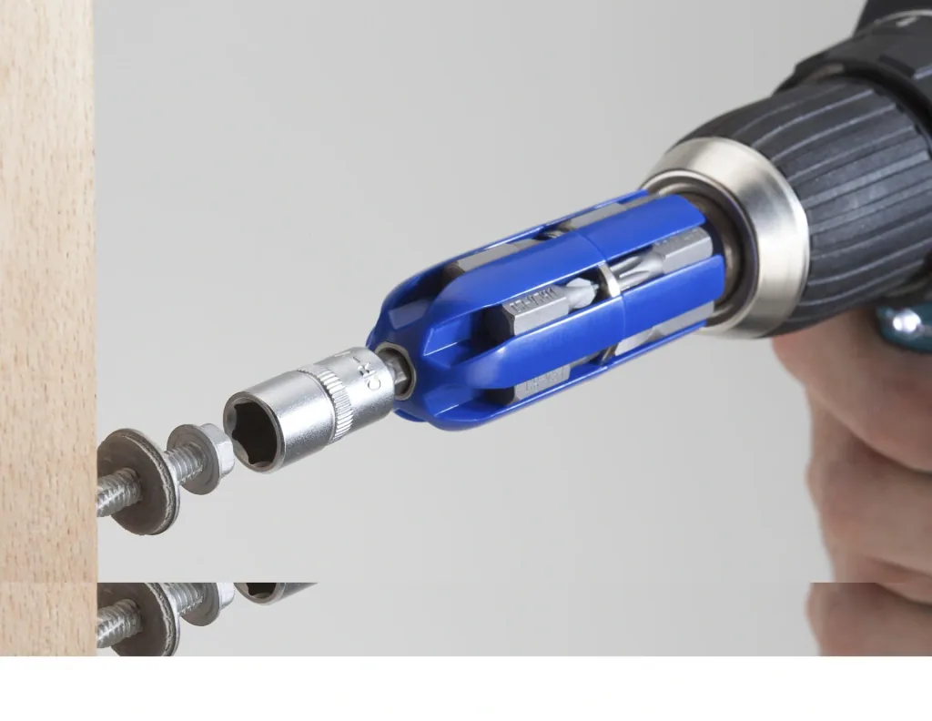 Magnetisches Bitmagazin mit Halter für Hand- und Maschinenbetrieb