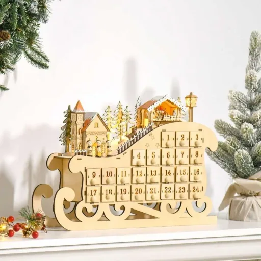 Adventskalender, Weihnachtskalender, Adventskalenderbox | Aosom.de