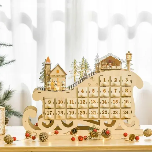 Adventskalender, Weihnachtskalender, Adventskalenderbox | Aosom.de