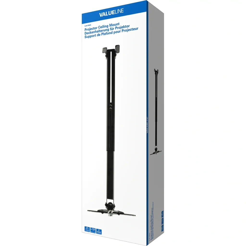 Projektor-Deckenhalterung vollbeweglich 10 kg Schwarz