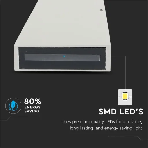 VT-826 LED-Wandleuchte - 4W - 3000K - 450 Lumen - Grau