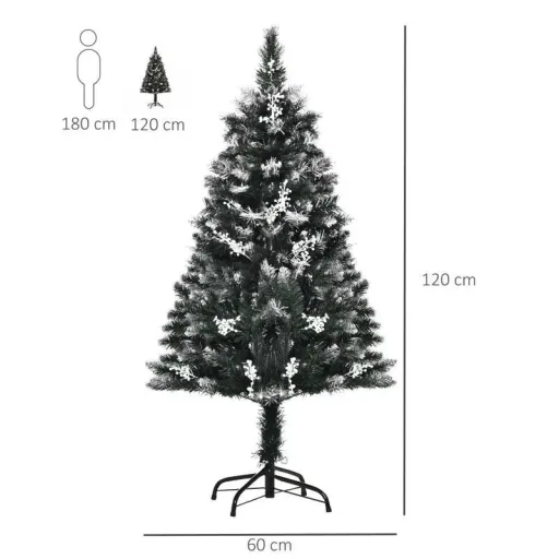 Künstlicher Weihnachtsbaum 1,2 m Christbaum Schne