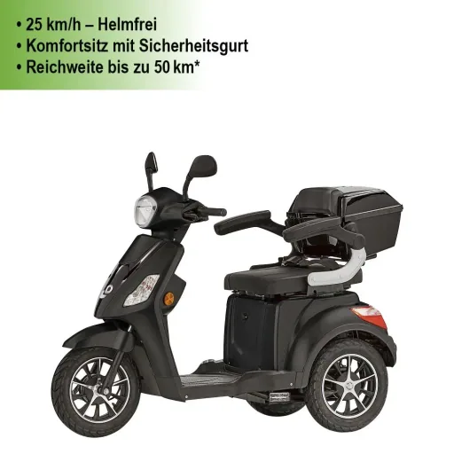 3-Rad E-Mobil Bologna 25 km/h schwarz