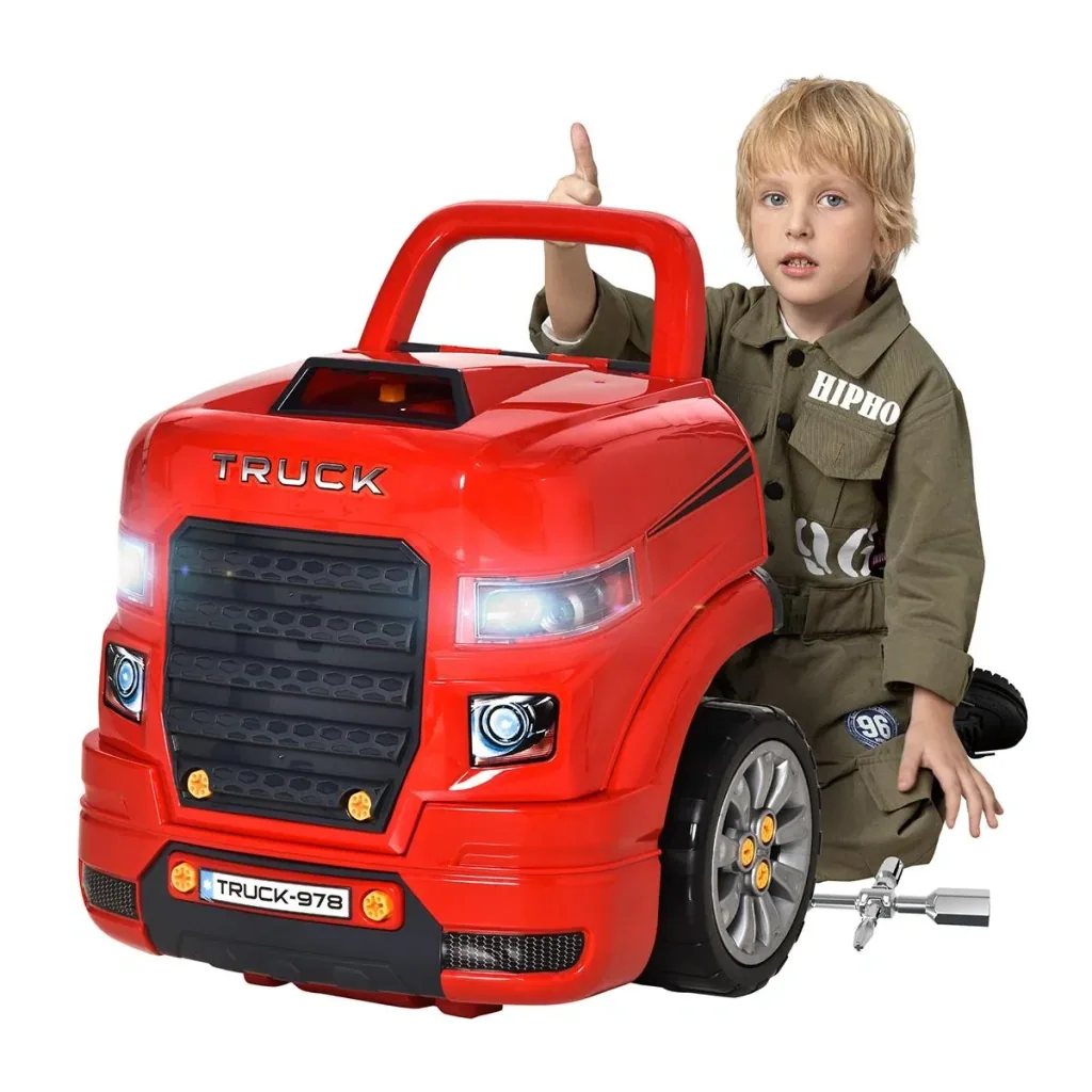 Kinder Motor Werkstatt Werkbank 61-teilig mit Schraube Spin-Schraube RC Autoschlüssel simulierten Sperren Arbeitsplatte