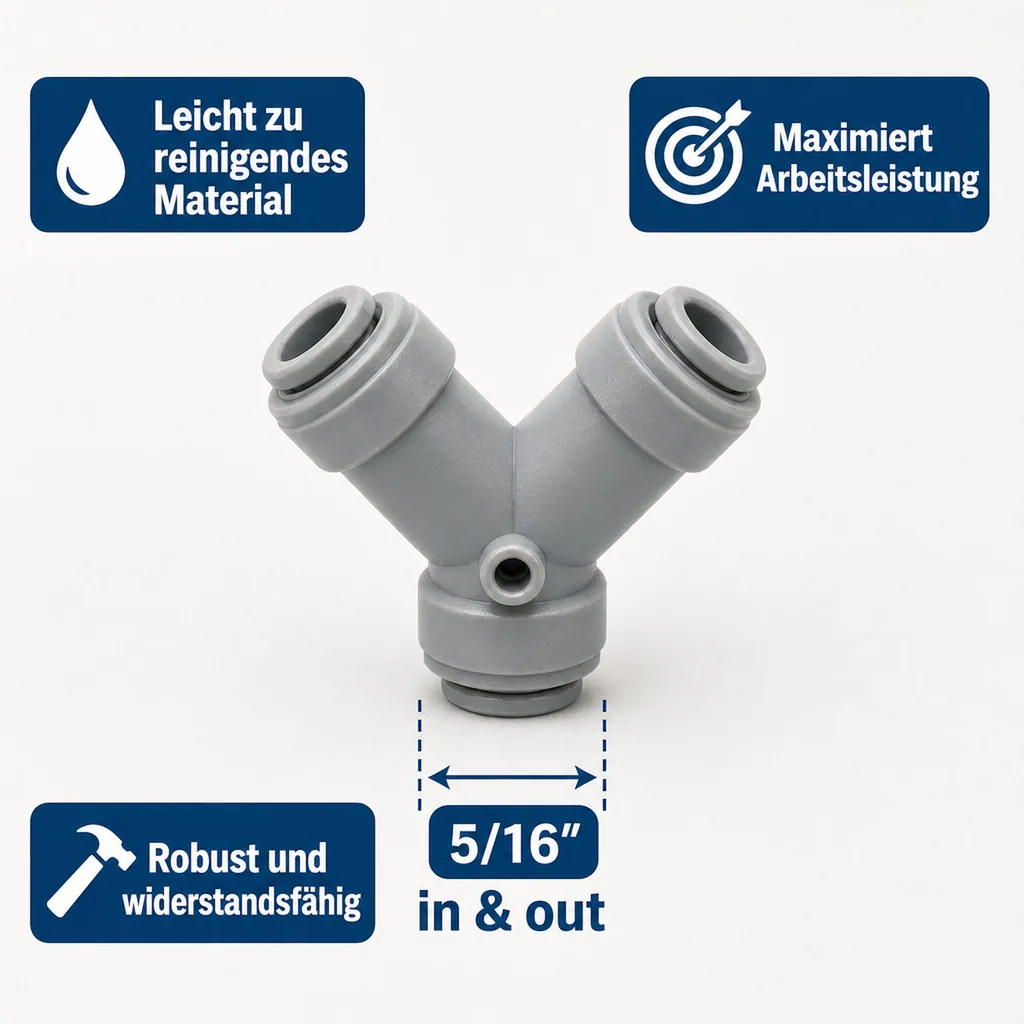 Y - Steckverbinder für Schlauch 3/8"
