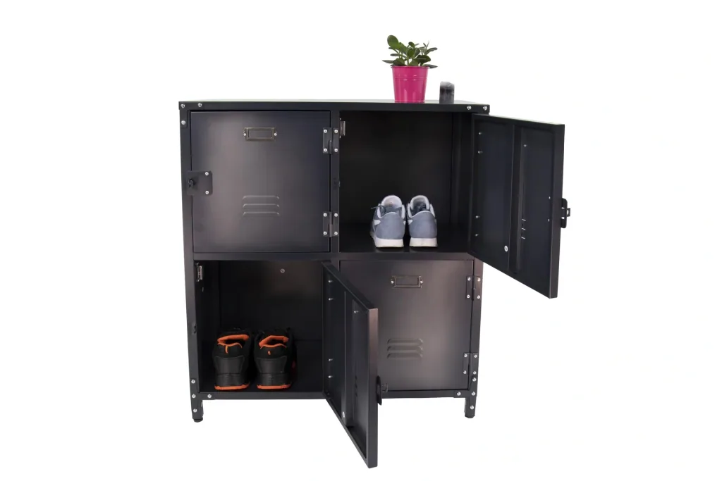 Metallschrank Vintage mit 4 Türen
