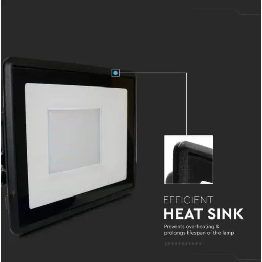 VT-158 LED-Flutlicht - 50 W - 4000 Lm - 6500K - Schwarz