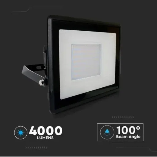 VT-158 LED-Flutlicht - 50 W - 4000 Lm - 6500K - Schwarz